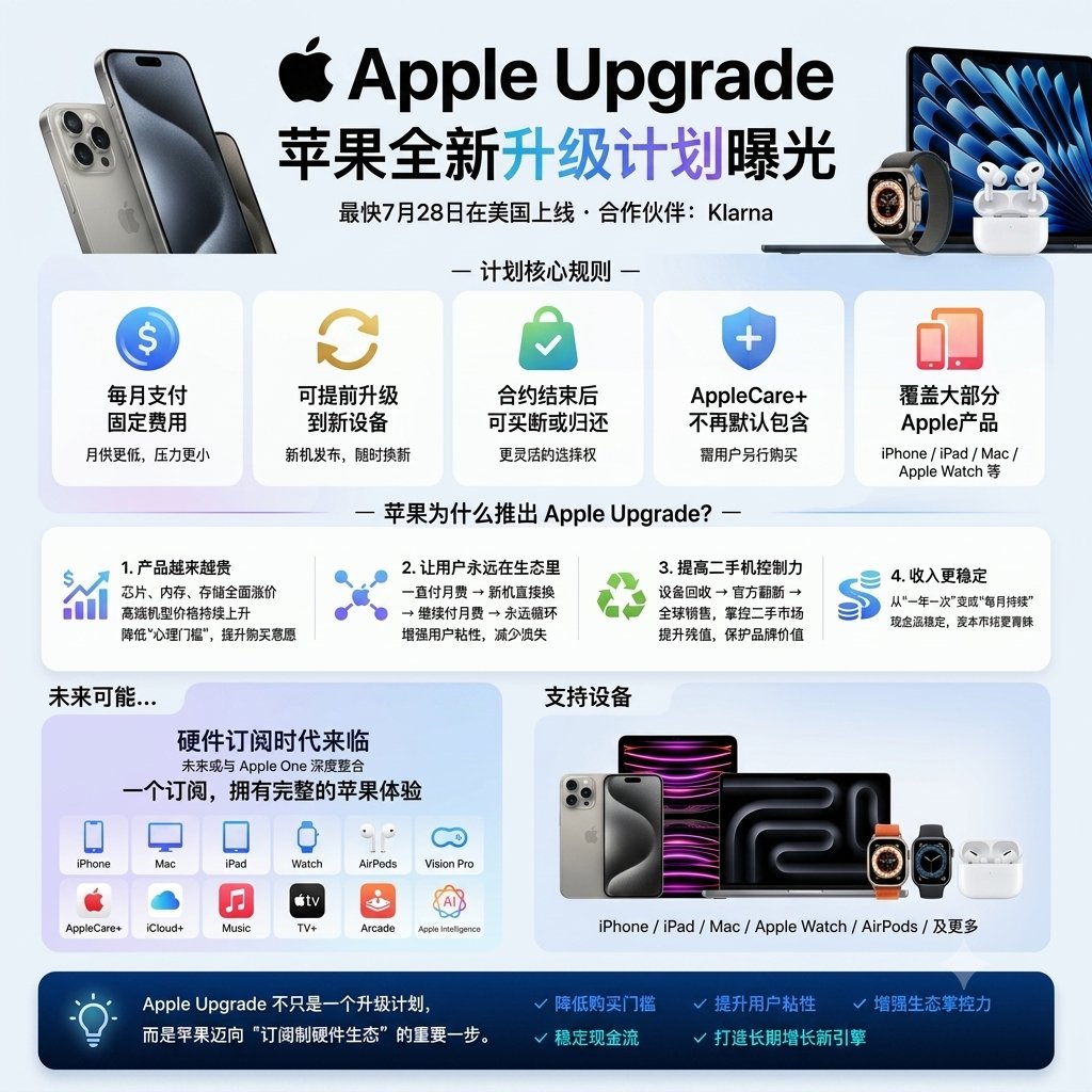 苹果新推硬件租赁服务，iPhone/Mac可分期租用